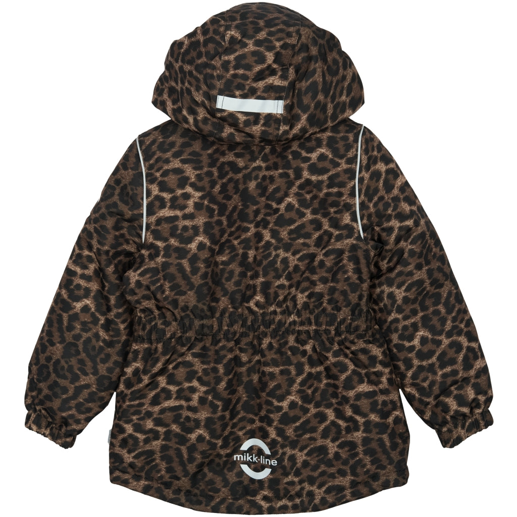 Mikk-Line Vinterjakke "waist AOP" - Leopard