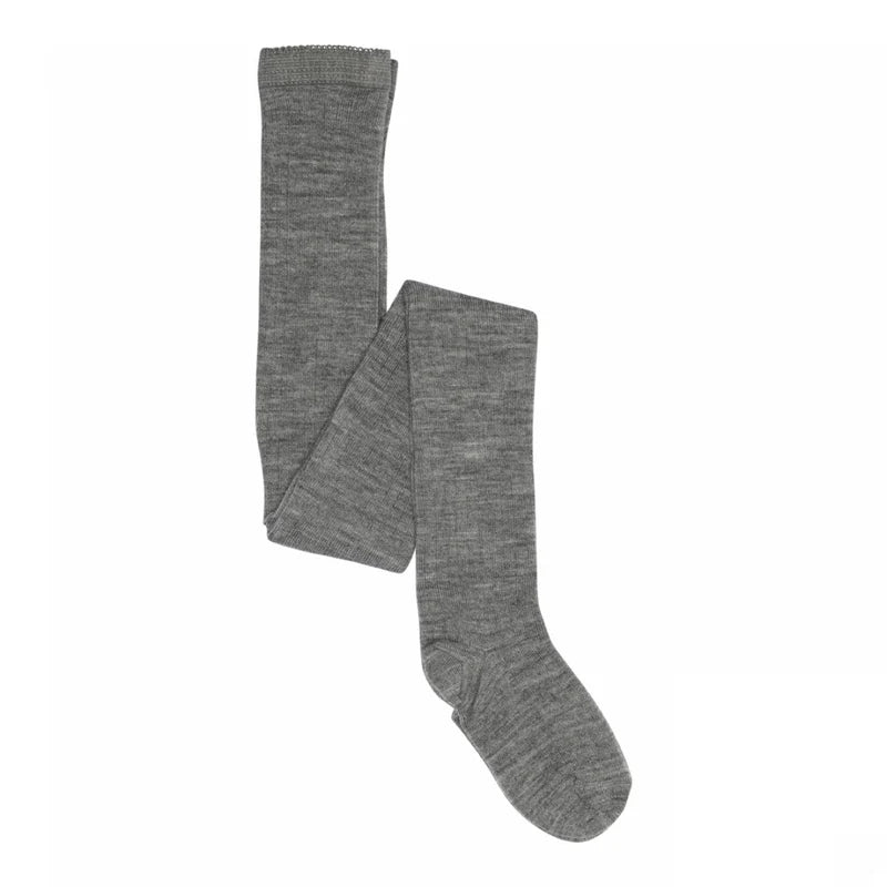 MP 128 Wool Rib Tights 491 Grey Melange