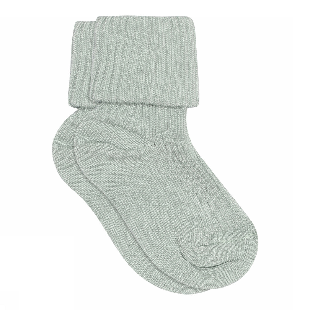 Cotton rib baby socks - Gray Mist
