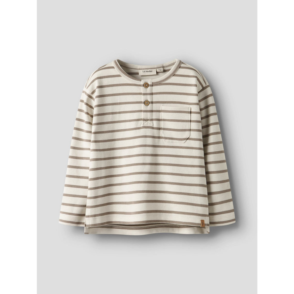 Lil'Atelier Turtledove Sepia Tint Nmmlimia Nob Ls Loose Top Lil