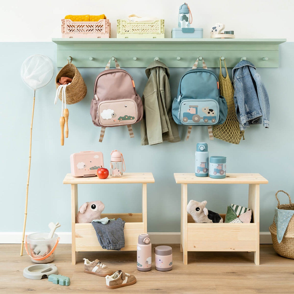 DonebyDeer Powder Madkasse Med Opdeler Tiny Farm