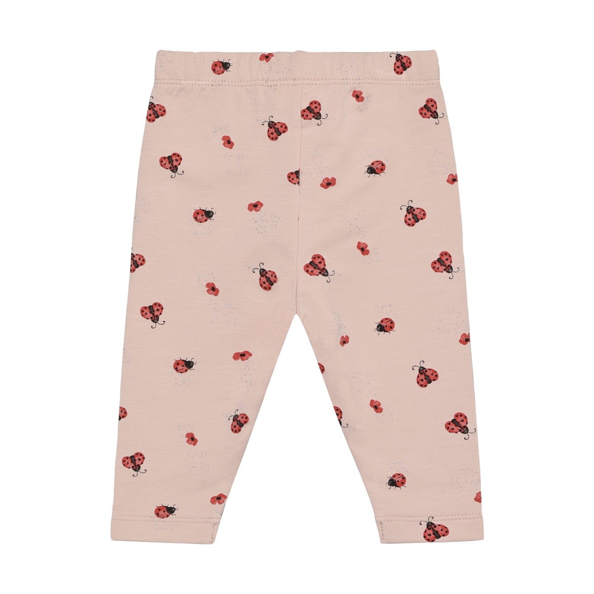 Minymo Lyserøde leggings med mariehøns 114233