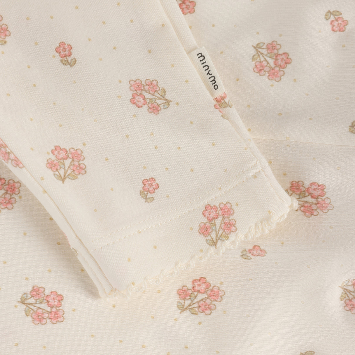 Minymo - Hvide bukser med blomster 114328