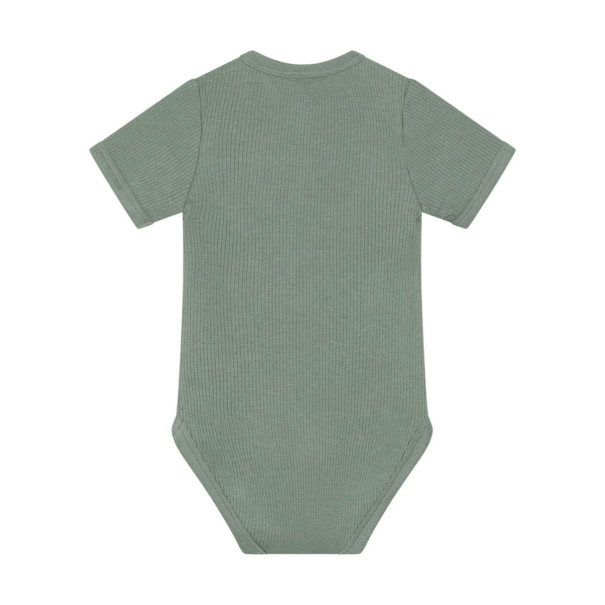Minymo - grøn kort ærmet rib body 114345
