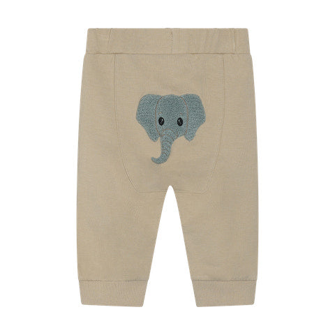 Minymo - Sweatpants - White Pepper "Elefant" 114375