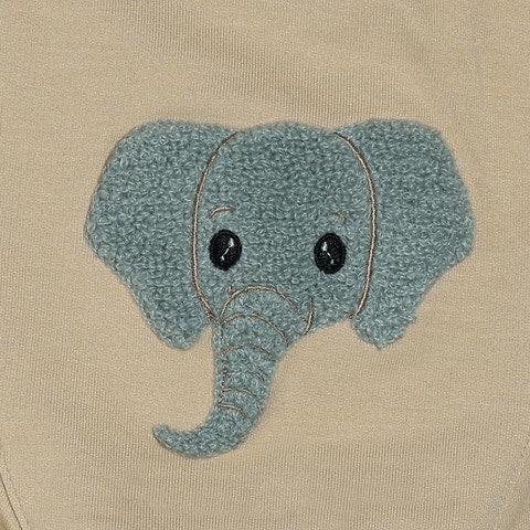 Minymo - Sweatpants - White Pepper "Elefant" 114375