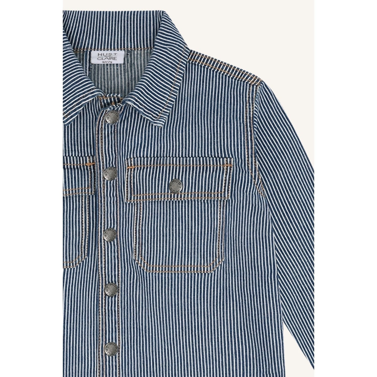 Hust & Claire Blue Denim Jack Yd Stripe