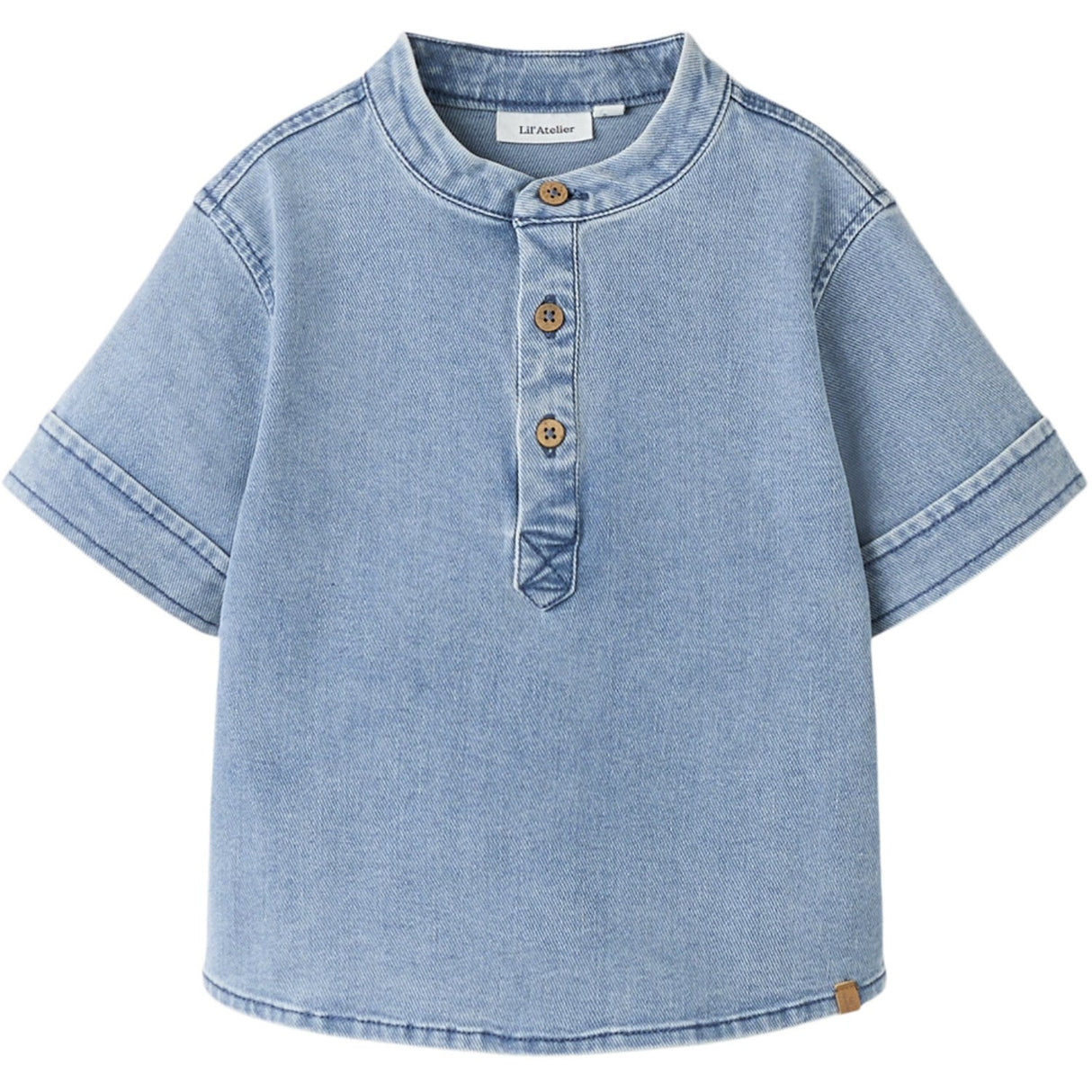 Lil'Atelier Medium Blue Denim Nmmdeva Ss Loose Dnm Skjorte 2024-Es Lil