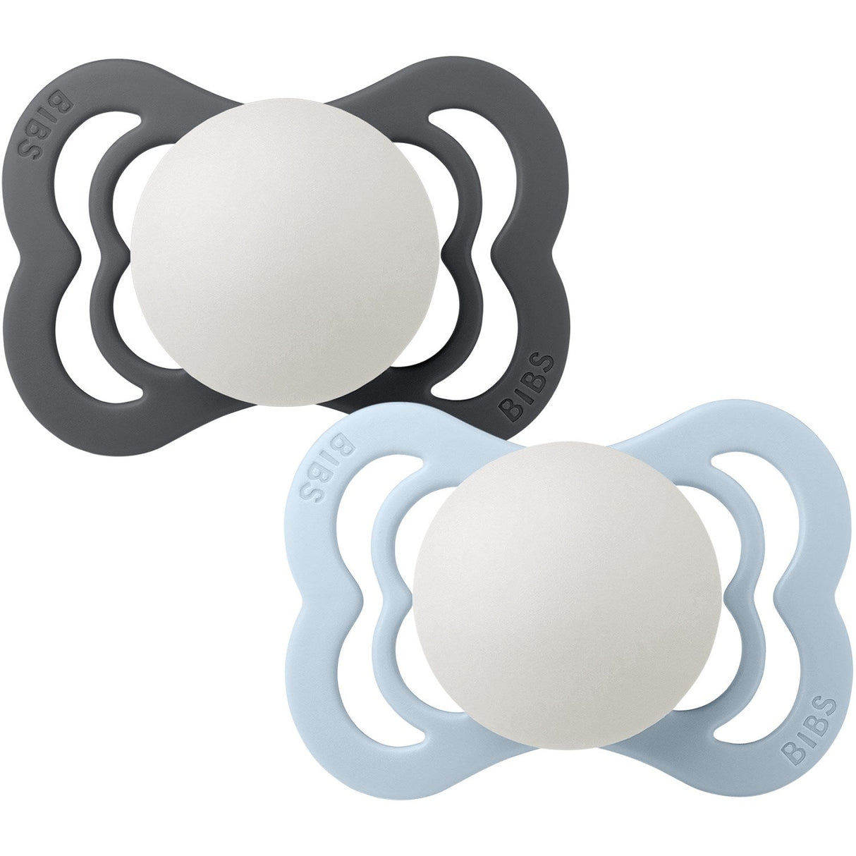 Bibs Iron Glow/Baby Blue Glow Sut Supreme 2-Pak Silikone