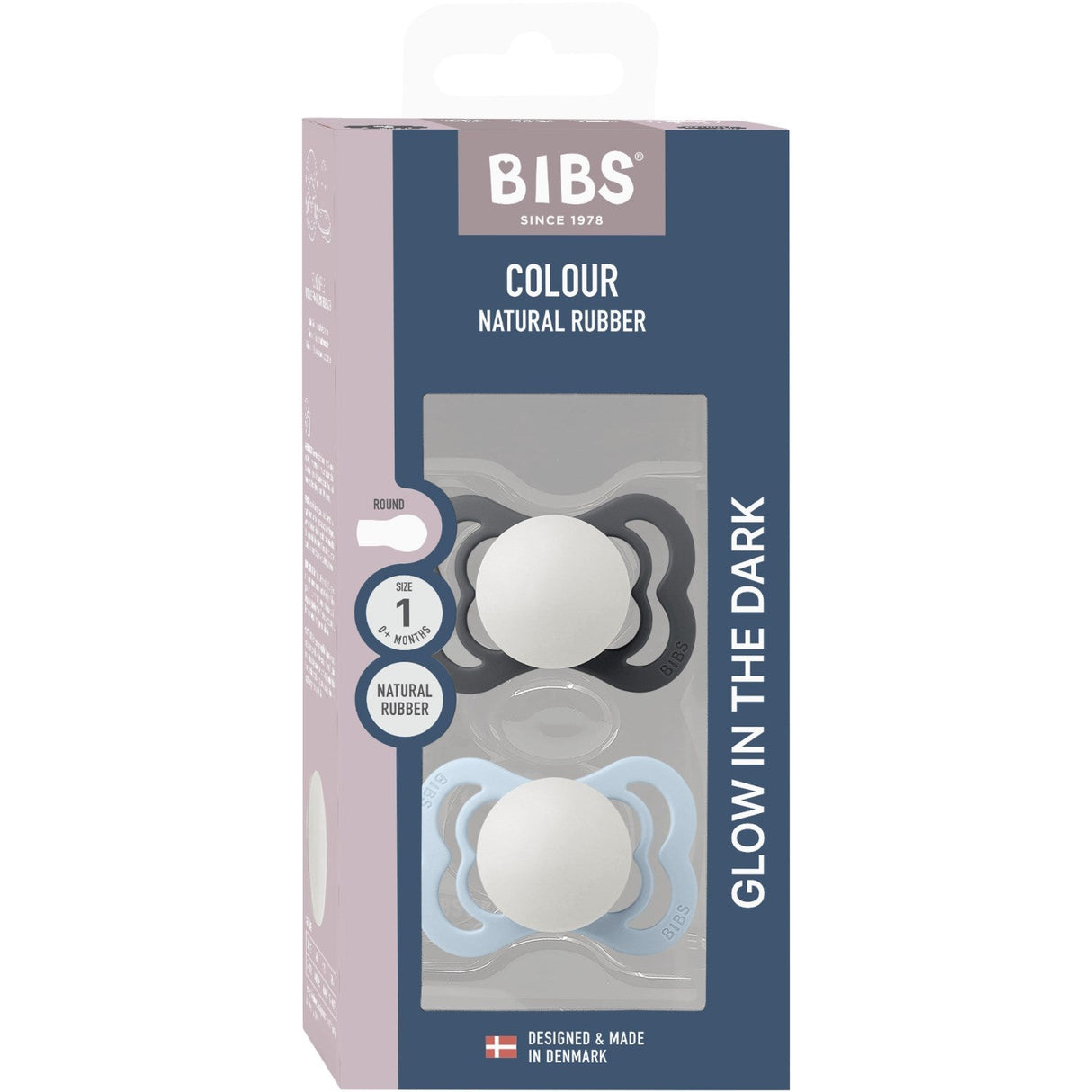 Bibs Iron Glow/Baby Blue Glow Sut Supreme 2-Pak Silikone