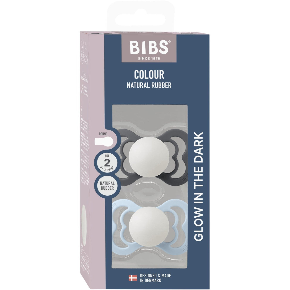 Bibs Iron Glow/Baby Blue Glow Sut Supreme 2-Pak Silikone