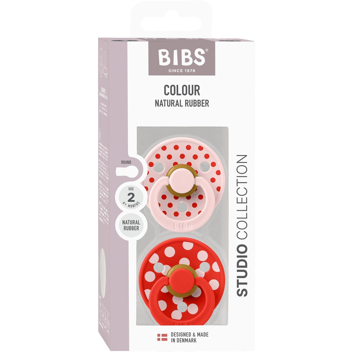 Bibs Blossom/Candy Apple Sut Studio Colour 2-Pak Polka Latex