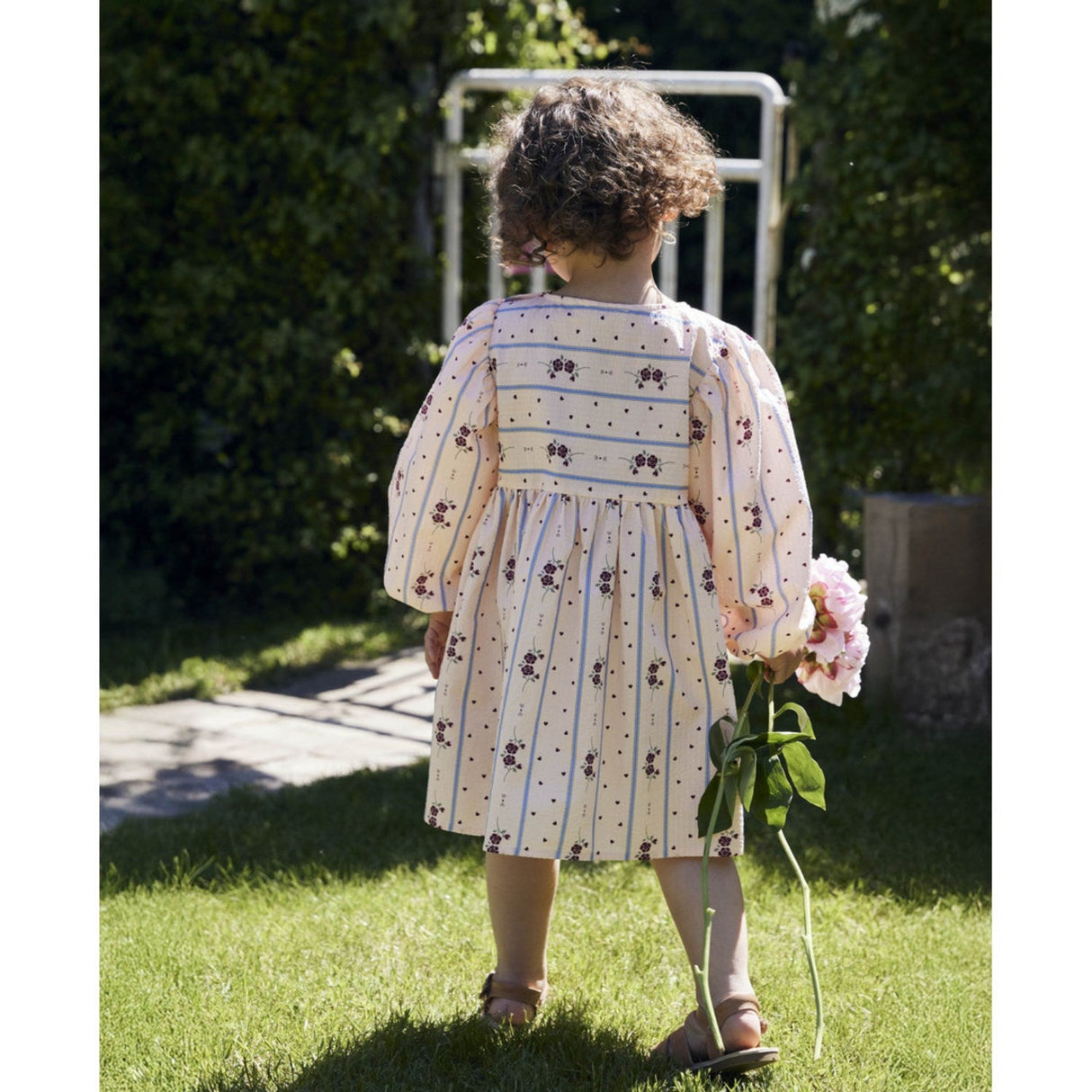 Fliink Chalk Pink Aop Colombe Ls Kjole