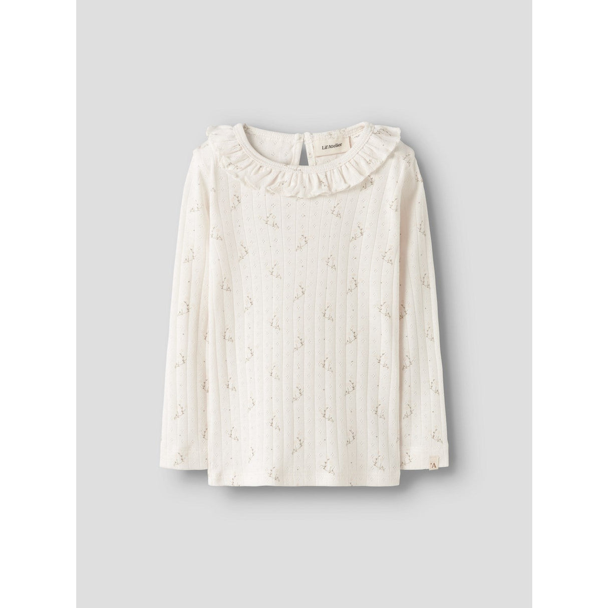 Lil'Atelier Coconut Milk Flower Nmfrachello Ria Ls Slim Top Lil