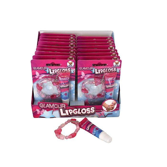 GA Glamour lipgloss og armbånd