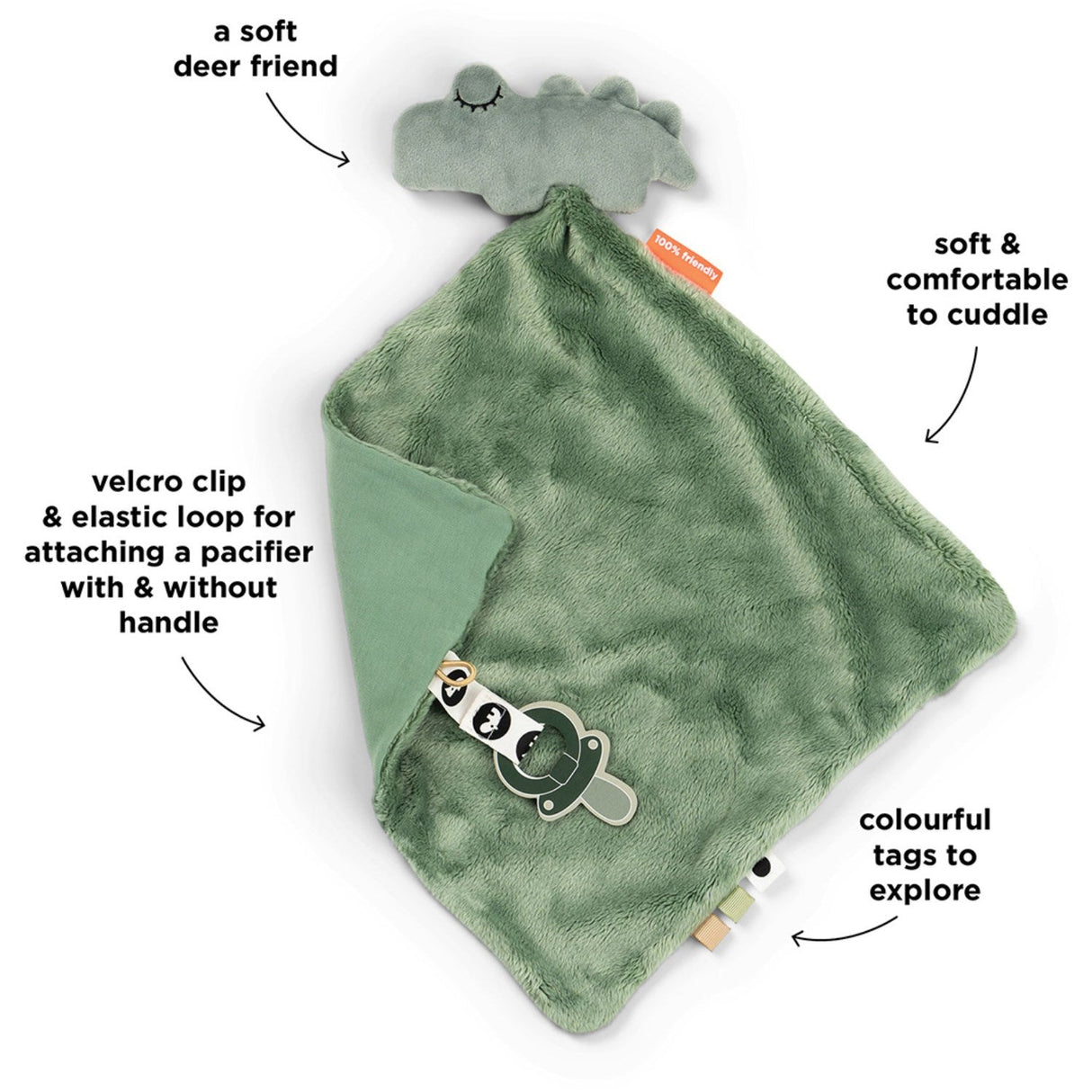 DonebyDeer Croco Green Nusseklud