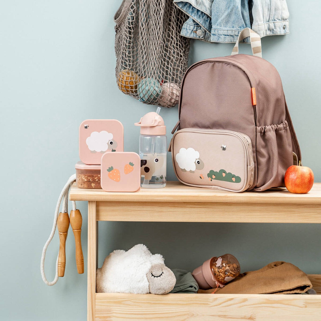 DonebyDeer Tiny Farm Powder Drikkedunk Med Sugerør 350 Ml