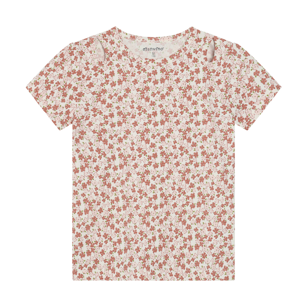 Minymo T-shirt med blomster 124305