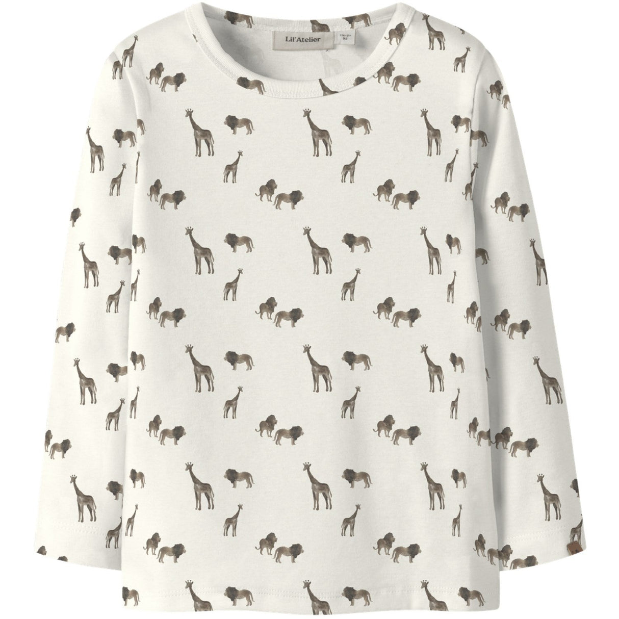 Lil'Atelier Coconut Milk Lion Nmmlayo Geu Ls Slim Top Lil