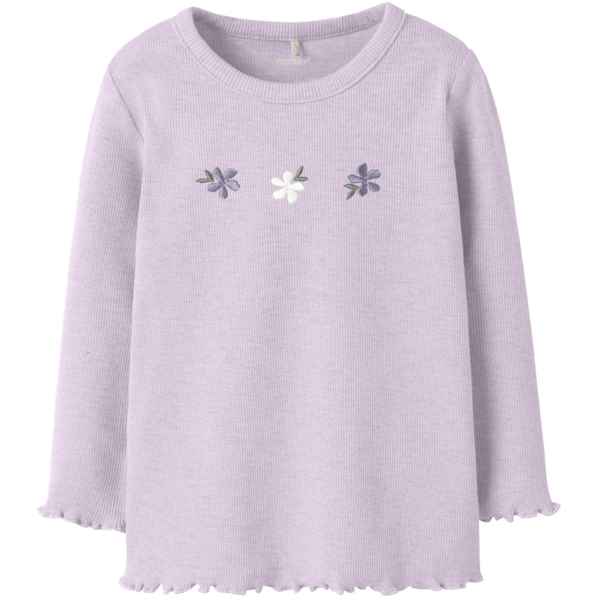 Name It Lavender Fog Nmfdari Ls Slim Top