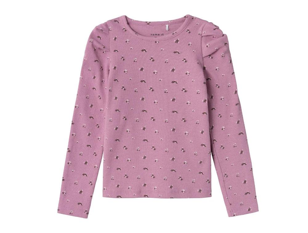 Name It - nmpolinne ls slim top mauve orchid