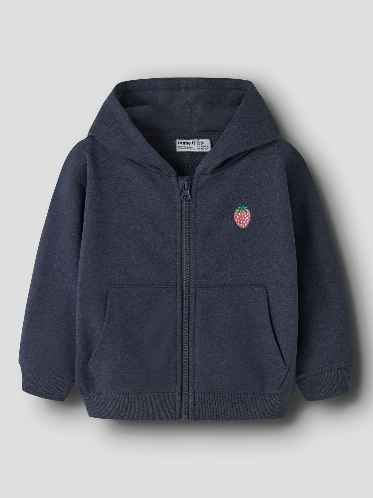 Name It Navy Blazer Glitter Strawberry Nmfvalonny Ls Nreg Swe Card Wh Unb "352"