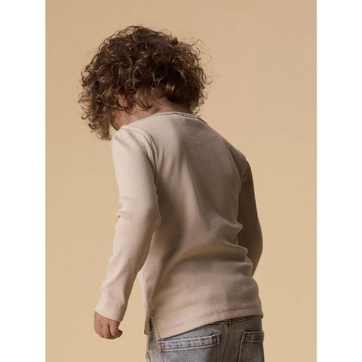 Lil'Atelier Oxford Tan Nmmlago Ls Slim Top Lil