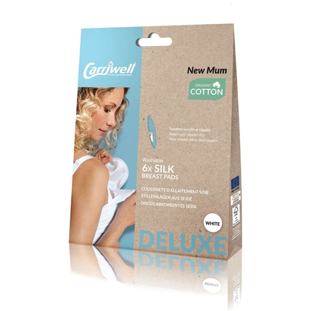 Carriwell Ammeindlæg Silke Hvid 6 stk