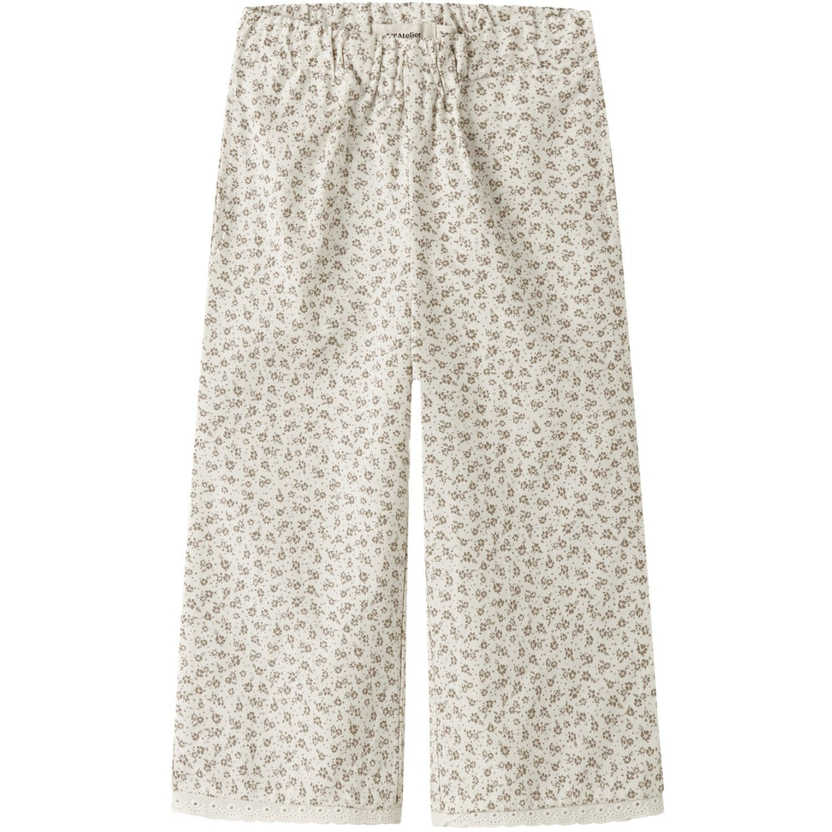 Lil'Atelier Coconut Milk Nmffjola Wide Ancle Bukser Lil