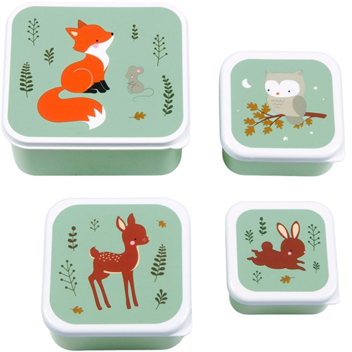 A Little Lovely Company Madkasse og Snackbox Forest Friends
