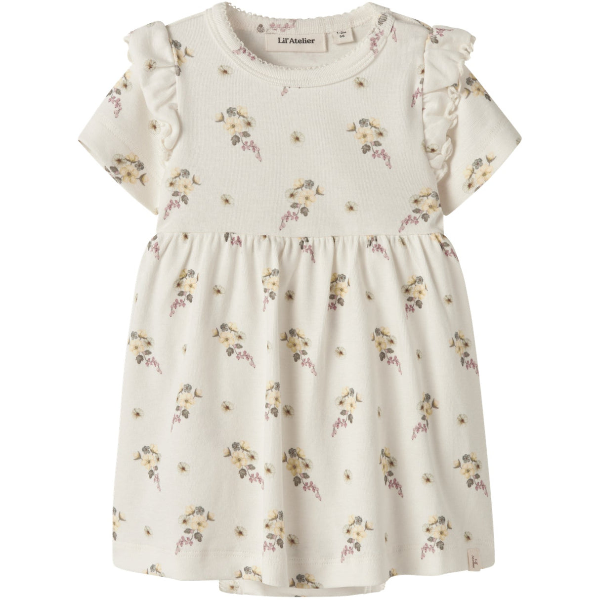 Lil'Atelier Coconut Milk Flower Nbfgayo Sin Ss Body Kjole Lil