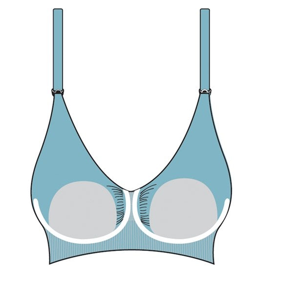 Carriwell Graviditets- og Amme-BH m. Indlæg og Carri-Gel Hvid