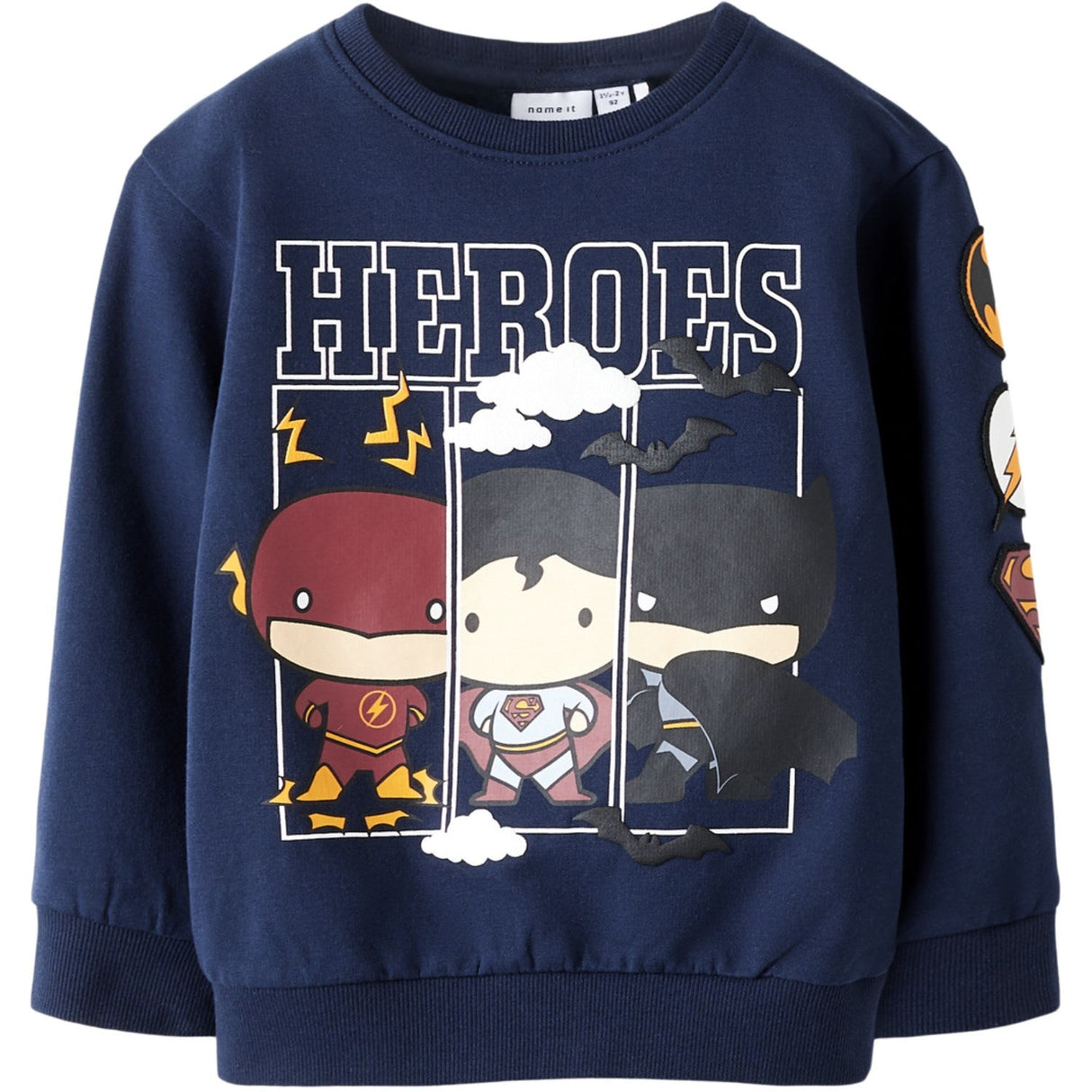 Name It Navy Blazer Nmmosmus Batman Nreg Sweat Bru Wab