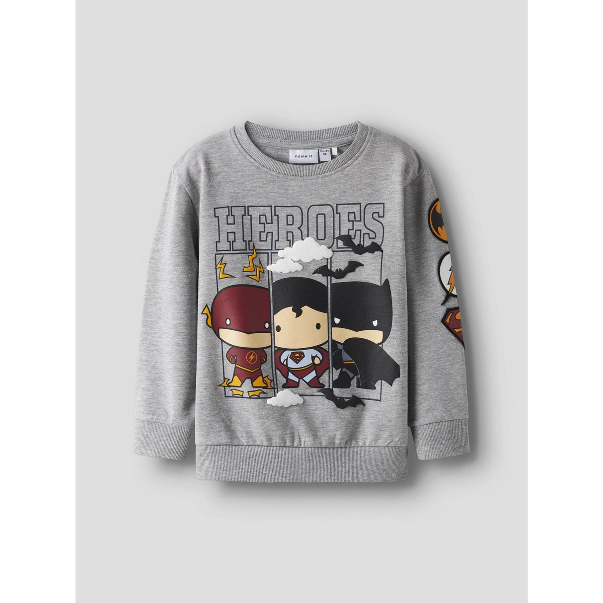 Name It Grey Melange Nmmosmus Batman Nreg Sweat Bru Wab