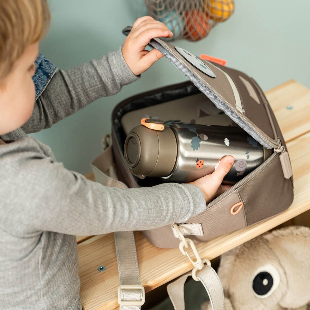 DonebyDeer Sand Tiny Trails Insulated Sugerør Flaske