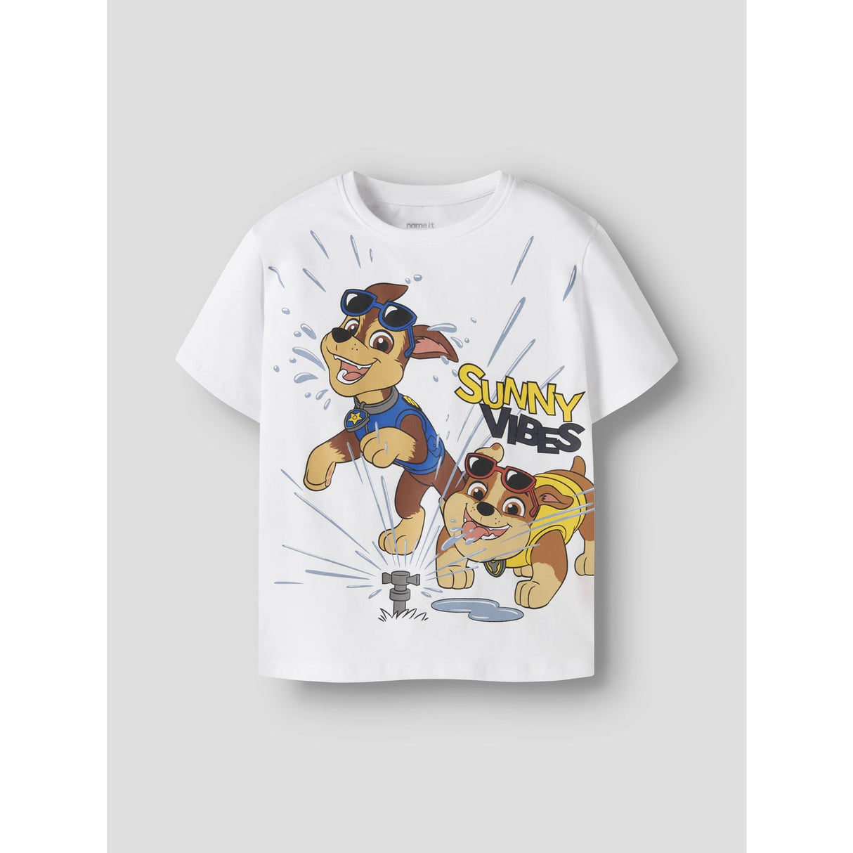Name It Bright White Nmmmacas Paw Ss Nreg Top Cplg
