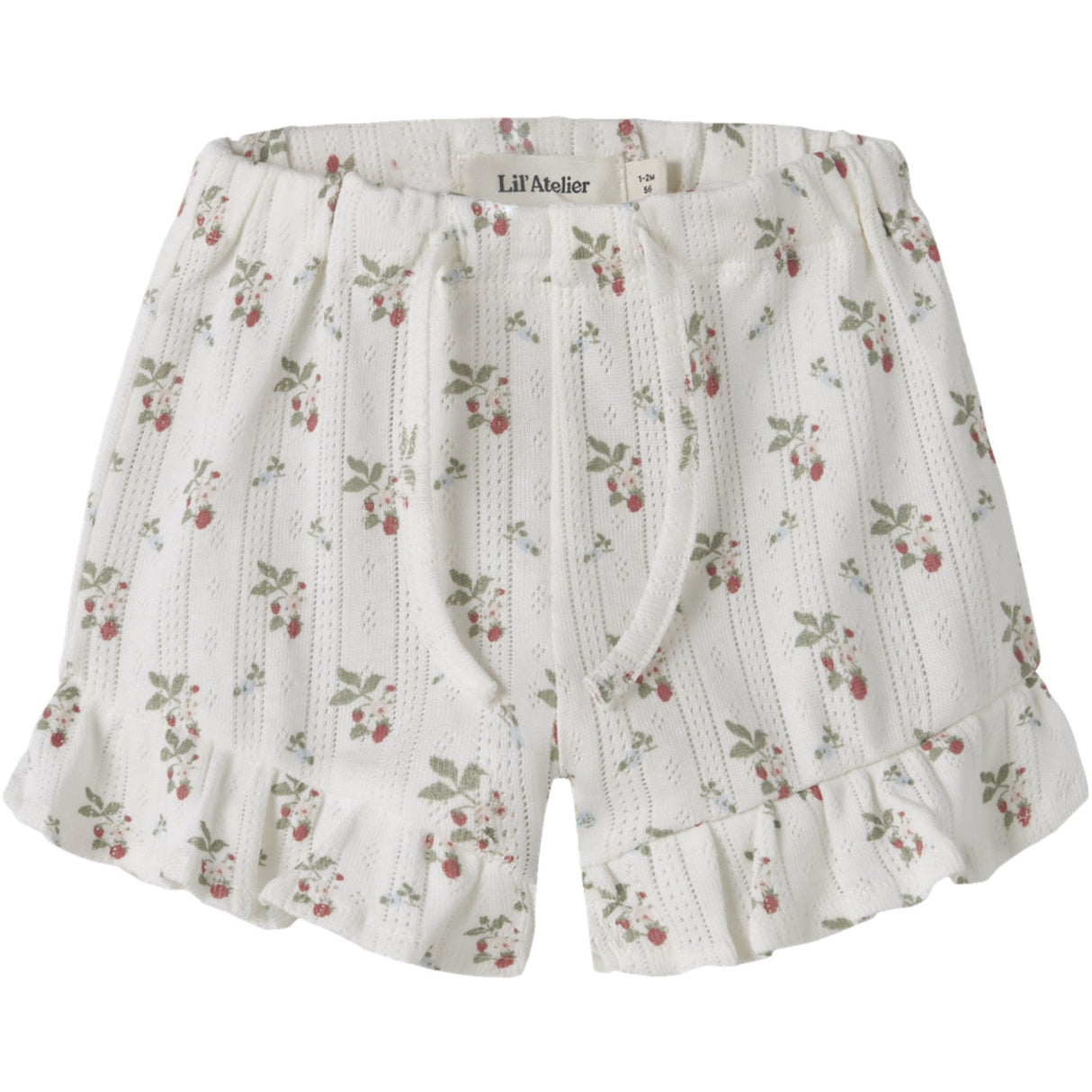 Lil'Atelier Coconut Milk Strawberry Nbfrachello Loose Shorts Lil