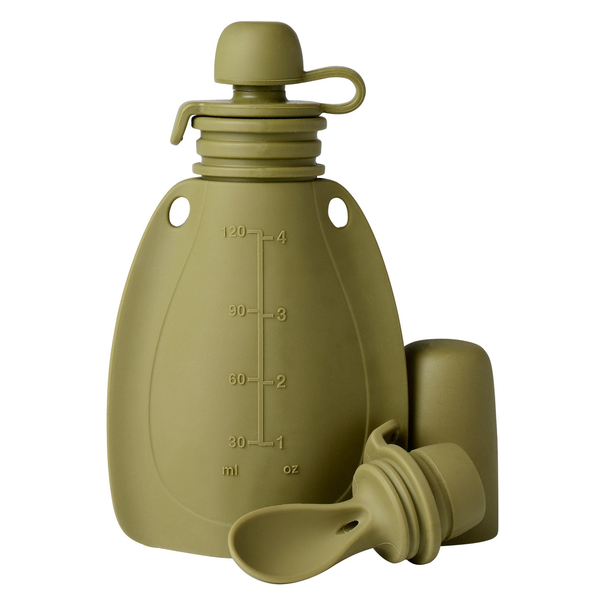 Smoothie flaske m/ske og beskyttelseskappe Blød kanin - Soft Rabbit