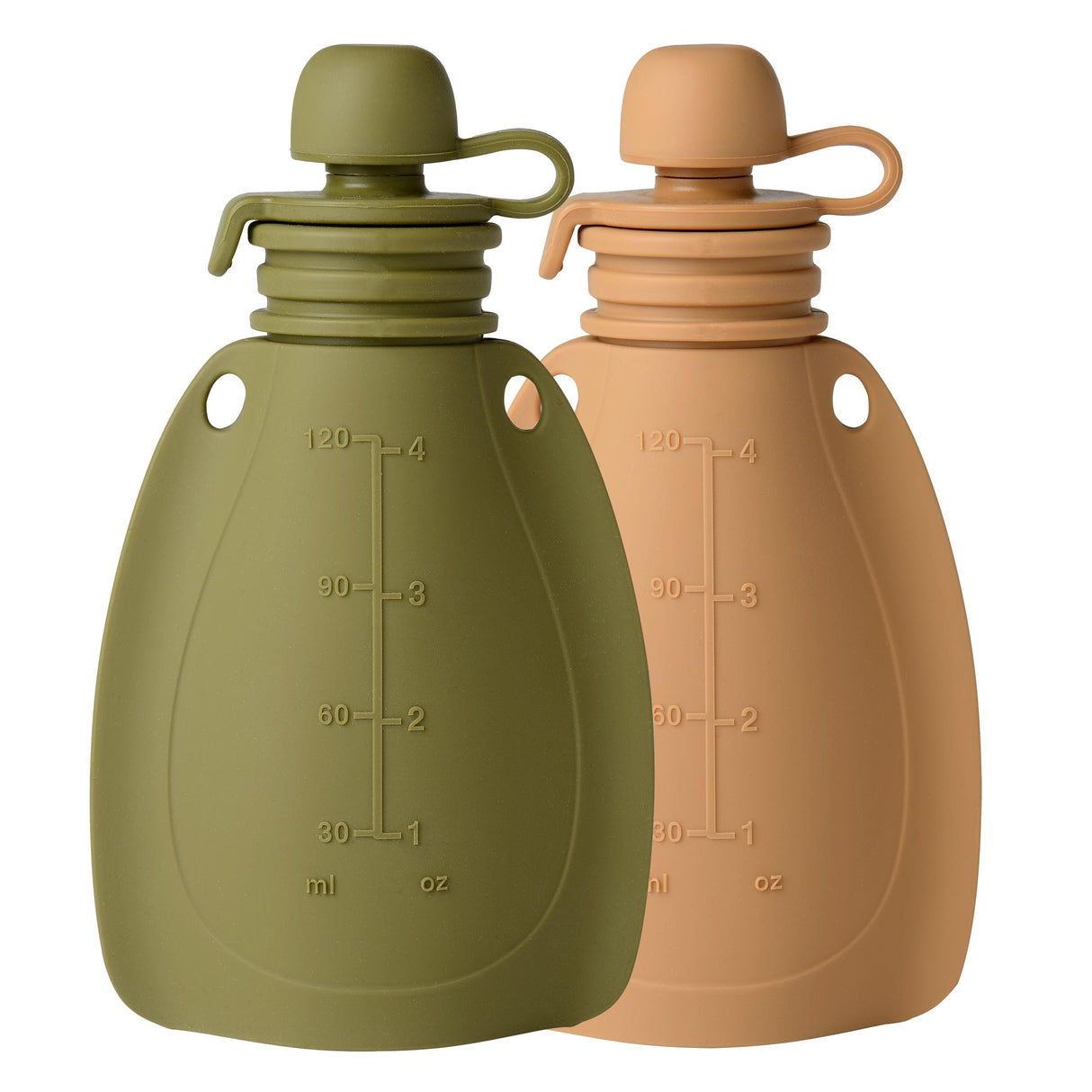 Smoothie flaske 2 pak Mos grøn/Rådyr