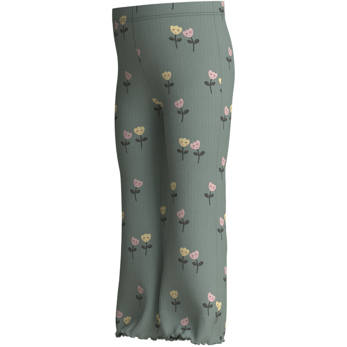 Name It Green Milieu Happy Flowers Nmfvemma Flare Bukser