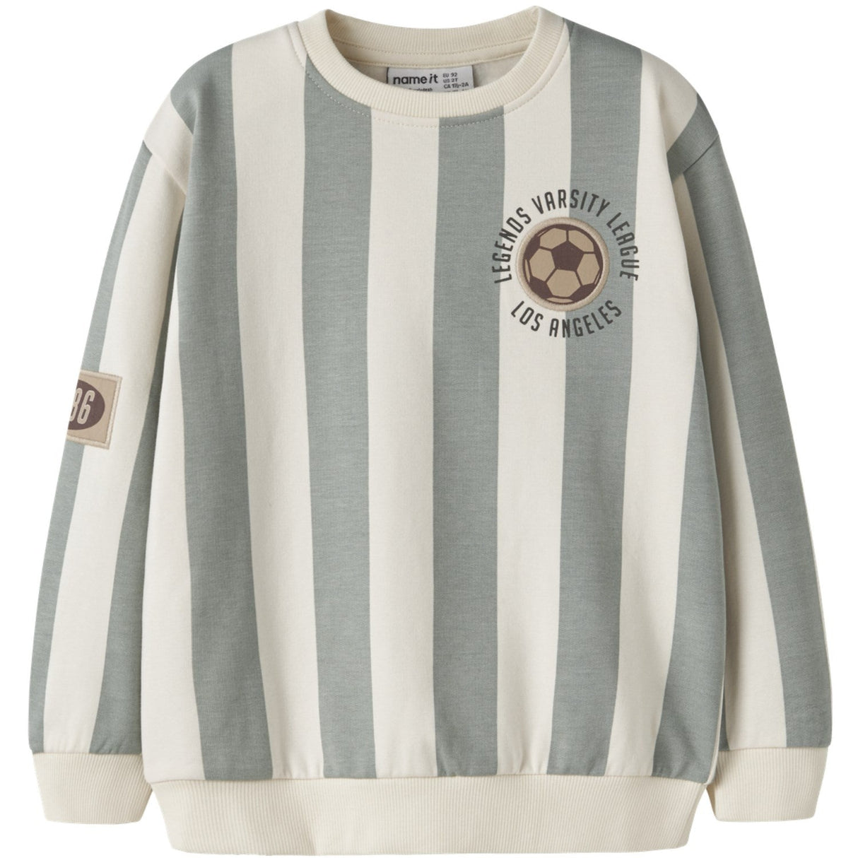 Name It Antique White Nmmlane Ls Nreg Sweat Bru
