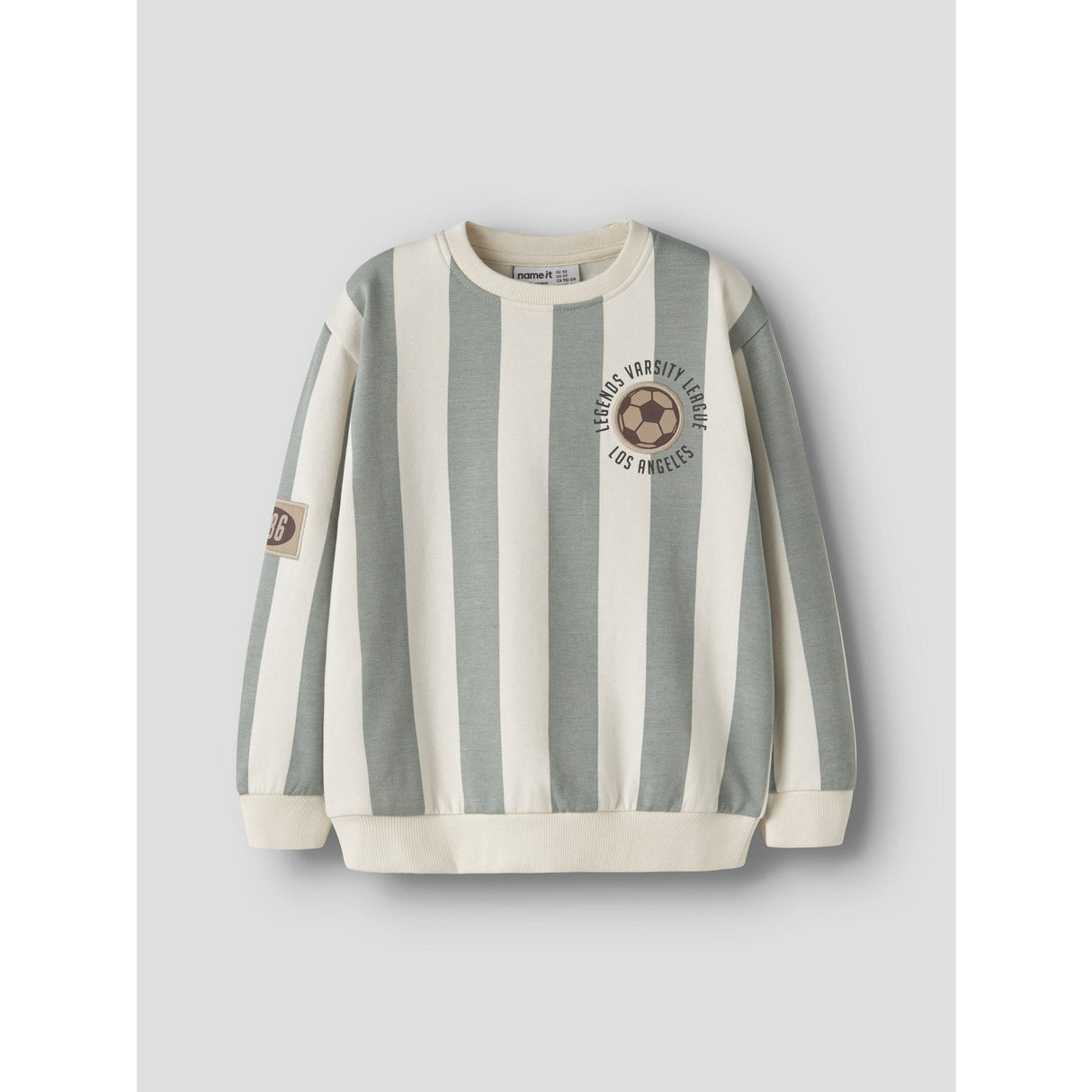 Name It Antique White Nmmlane Ls Nreg Sweat Bru
