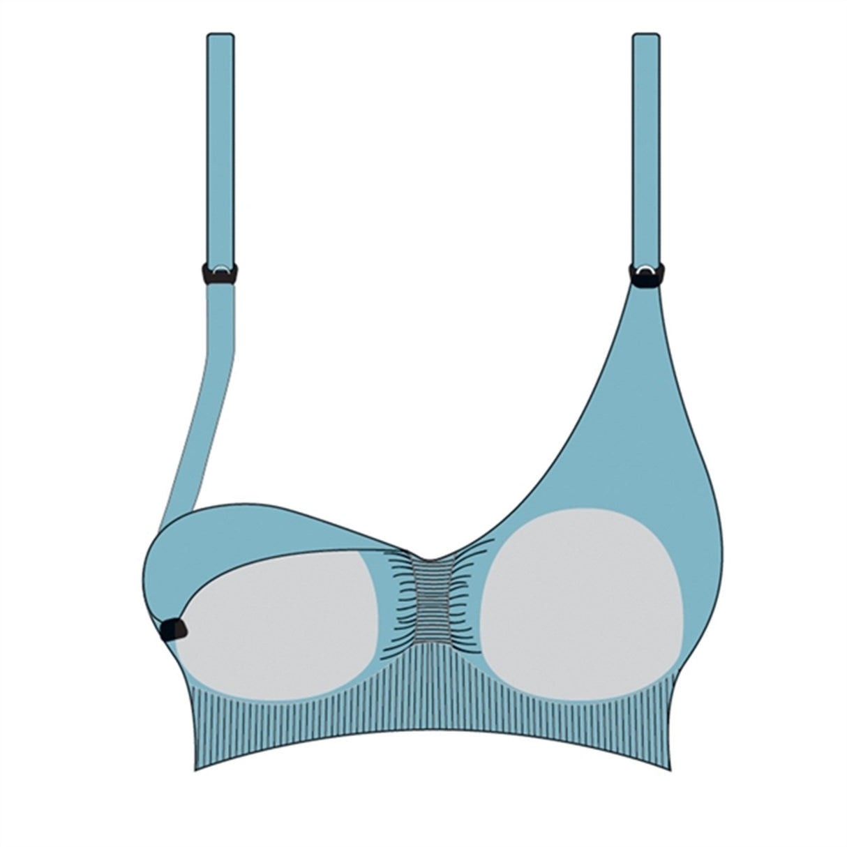 Carriwell Graviditets- og Amme-BH m. Indlæg Hvid