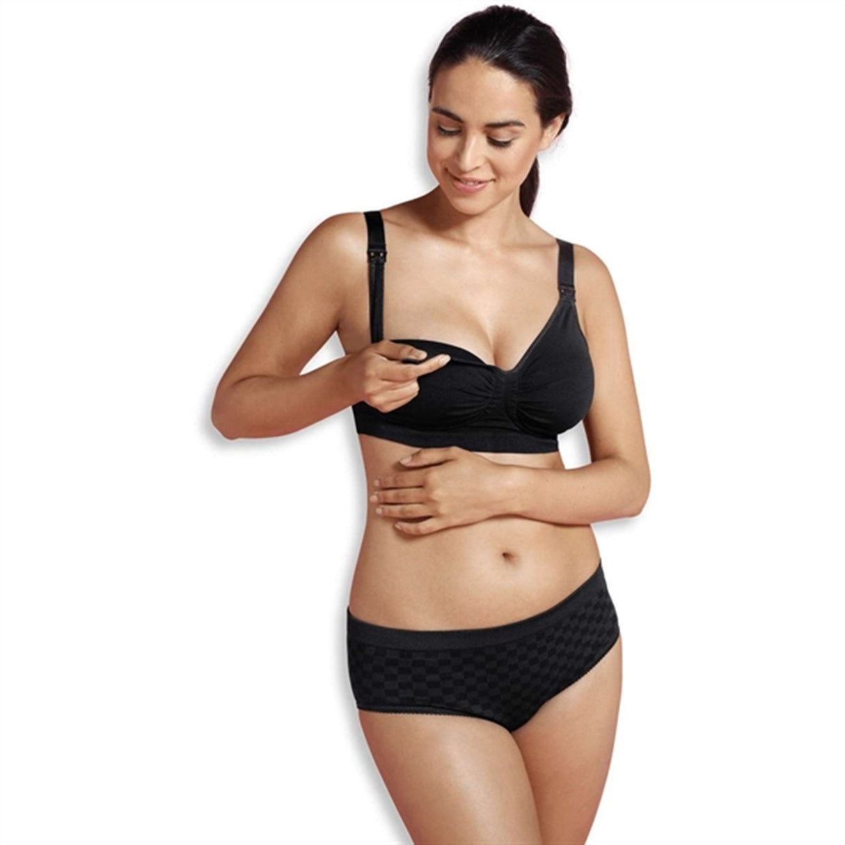 Carriwell Graviditets- og Amme-BH m. Carri-Gel Sort