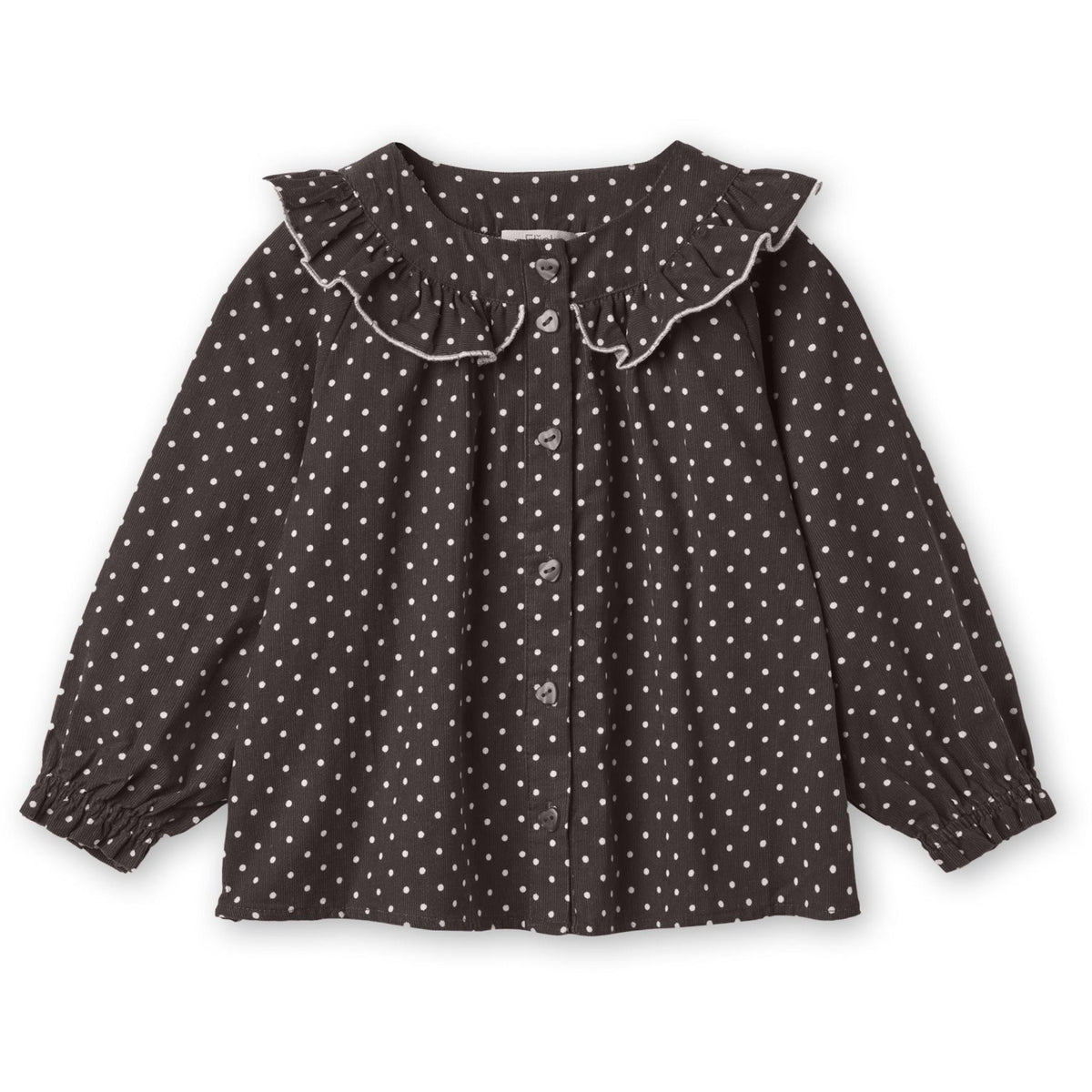 Fliink Coffee Bean Dot Dolly Dot Bluse