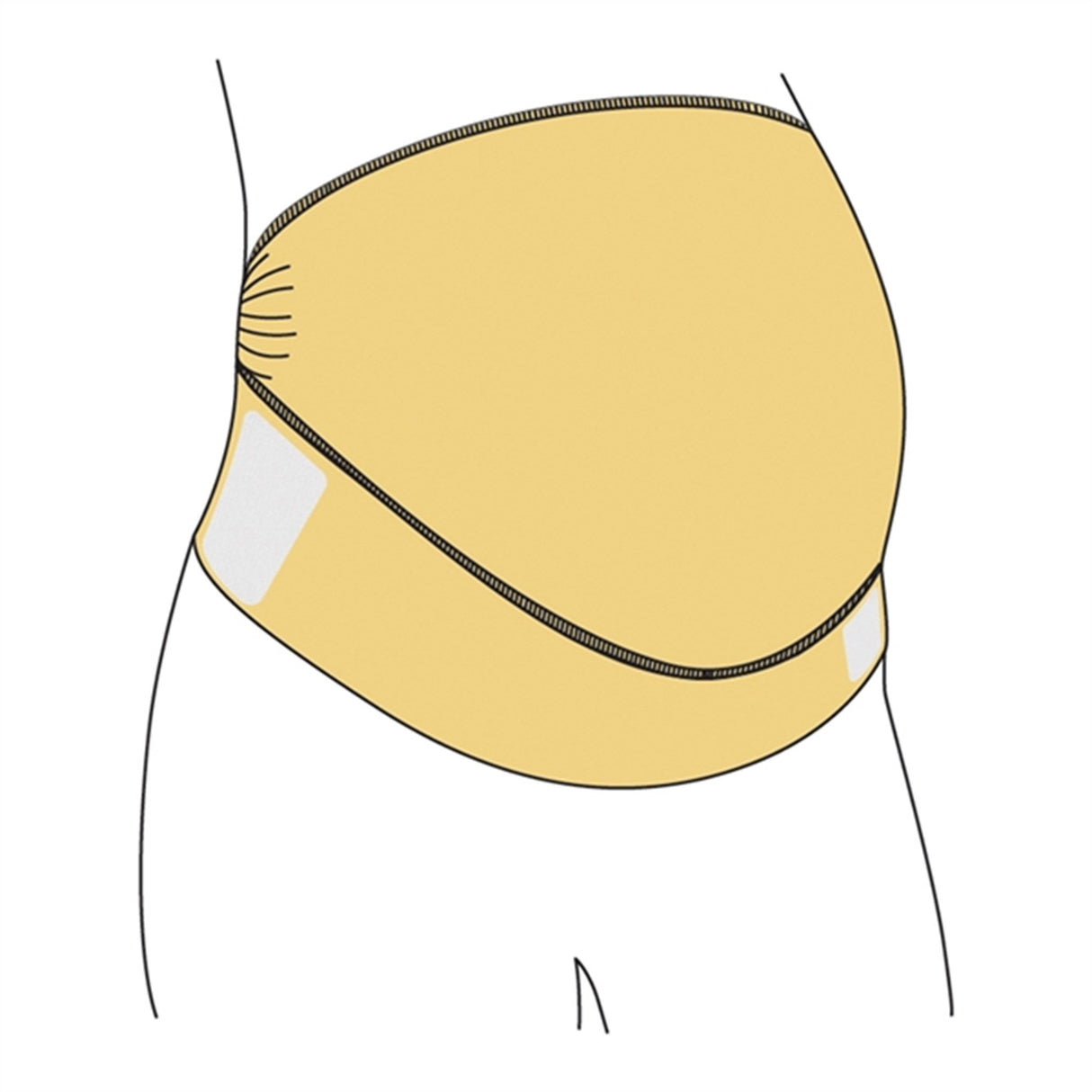 Carriwell Justerbart Støttebælte Sort