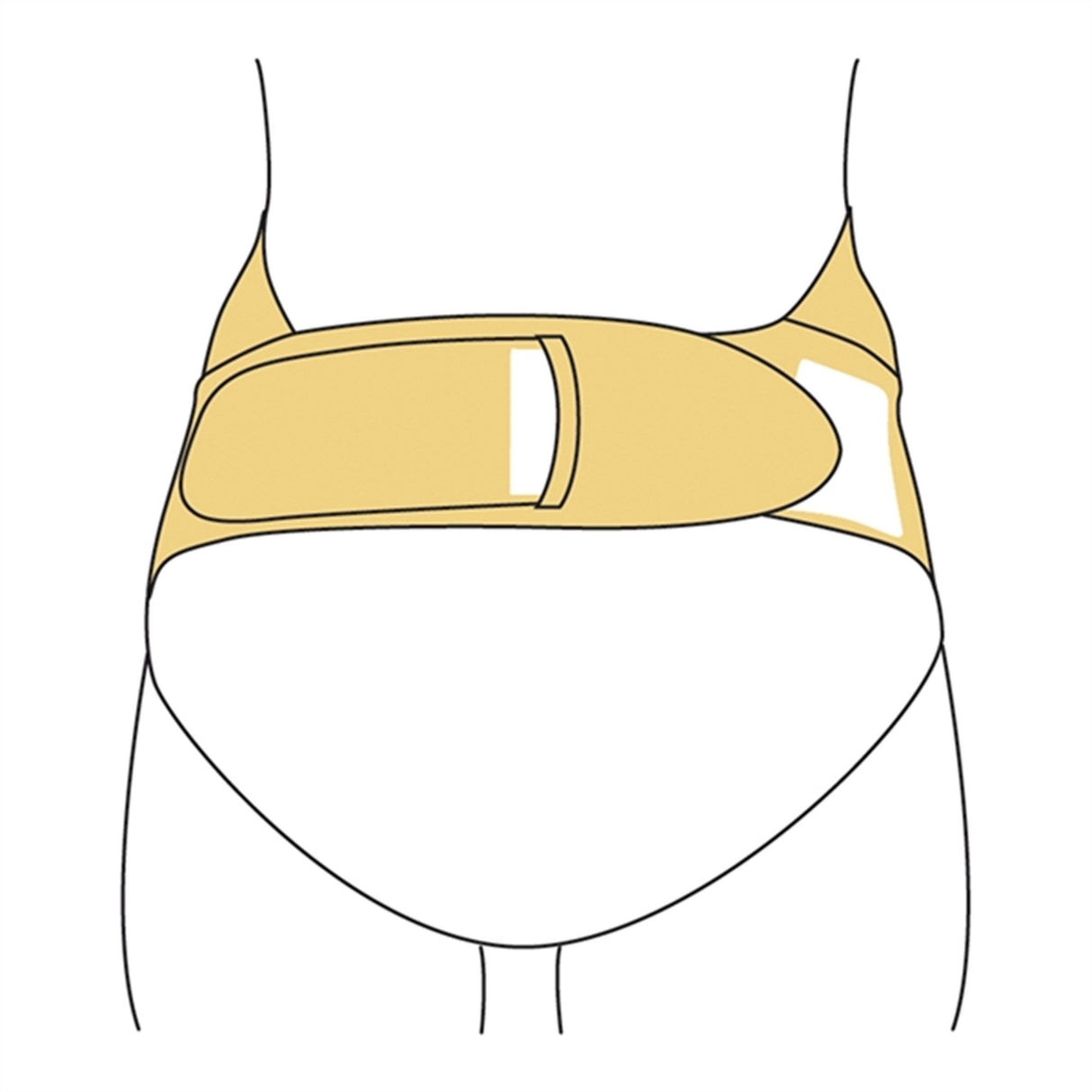 Carriwell Justerbart Støttebælte Sort