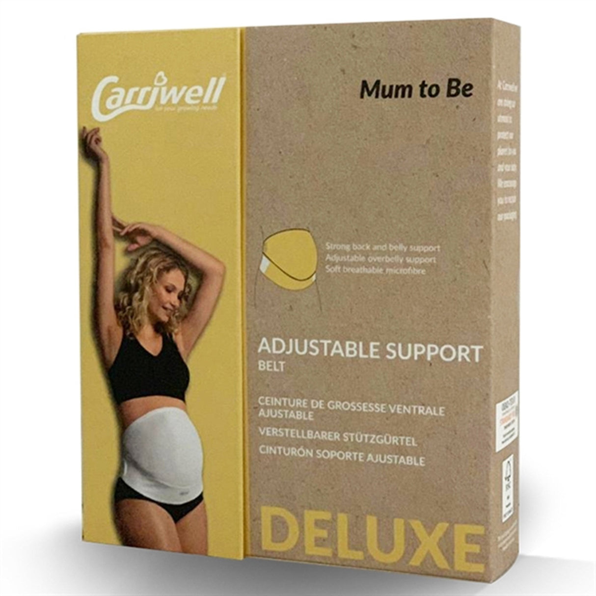 Carriwell Justerbart Støttebælte Sort