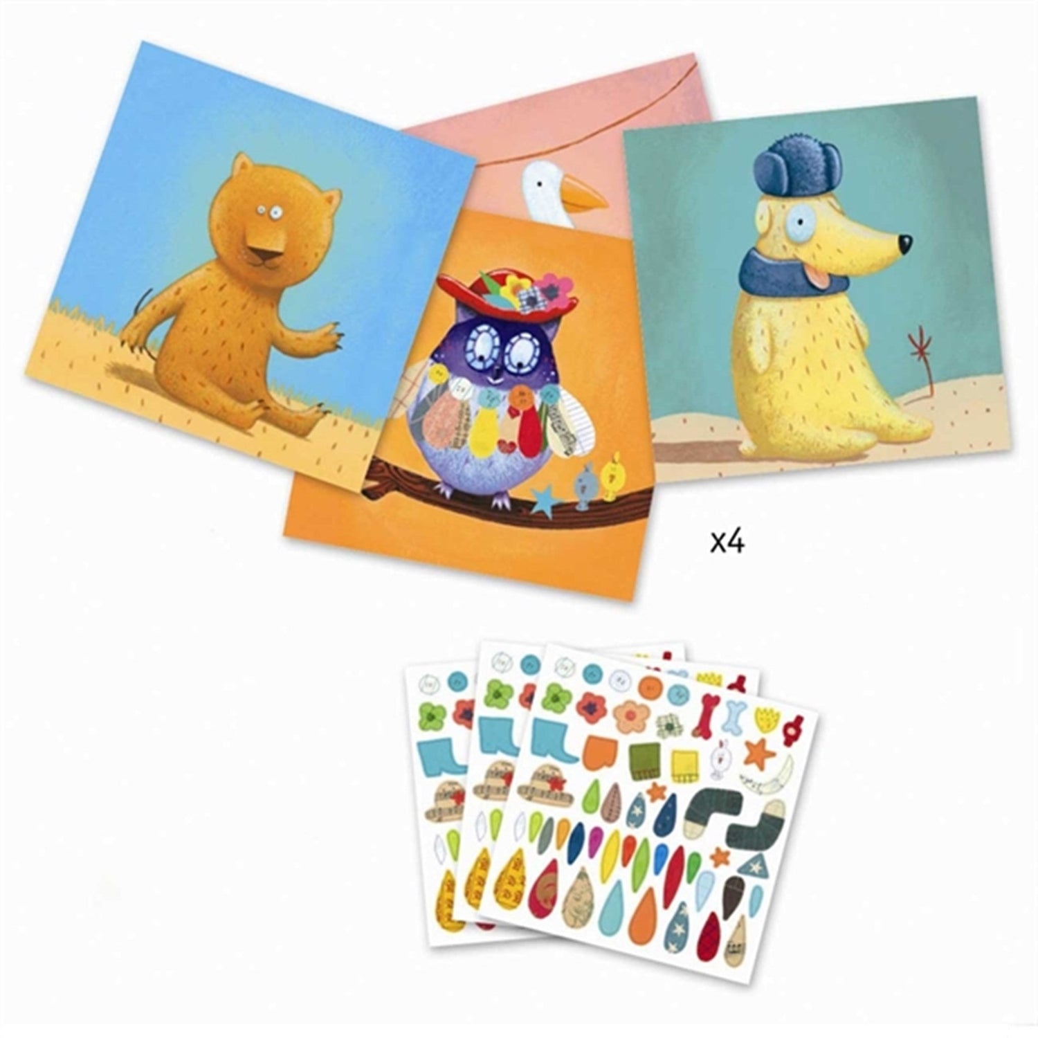 Djeco Klistermærker Lav Dyr