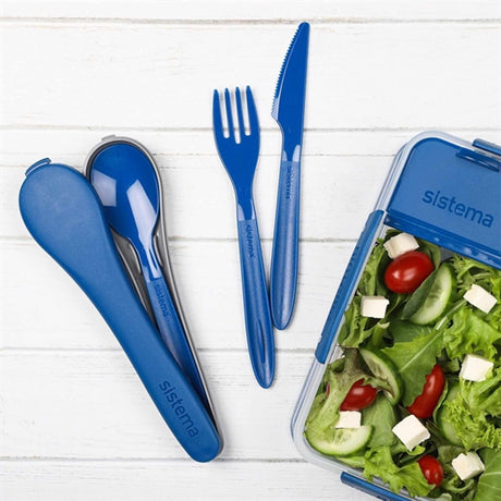 Sistema To Go Bestik Sæt Ocean Blue